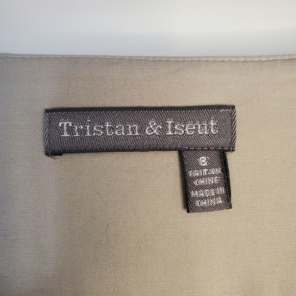 Tristan & Iseut Box-Pleated Skirt – Size 8 – Khaki - Picture 7 of 7